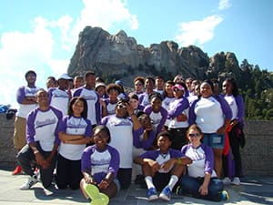 Students pose for group photo